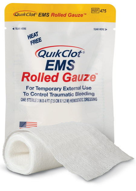 QuikClot EMS Rolled Gauze 1.2m