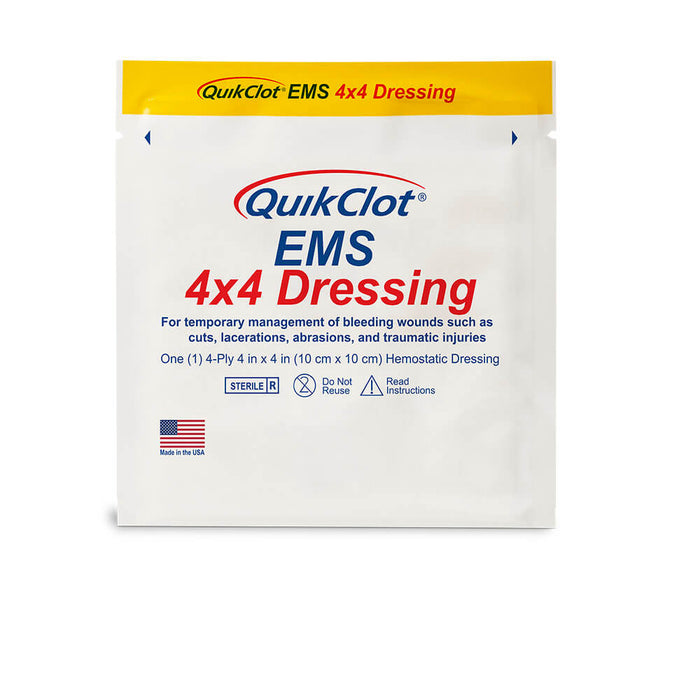 QuikClot EMS Dressing 4in x 4in