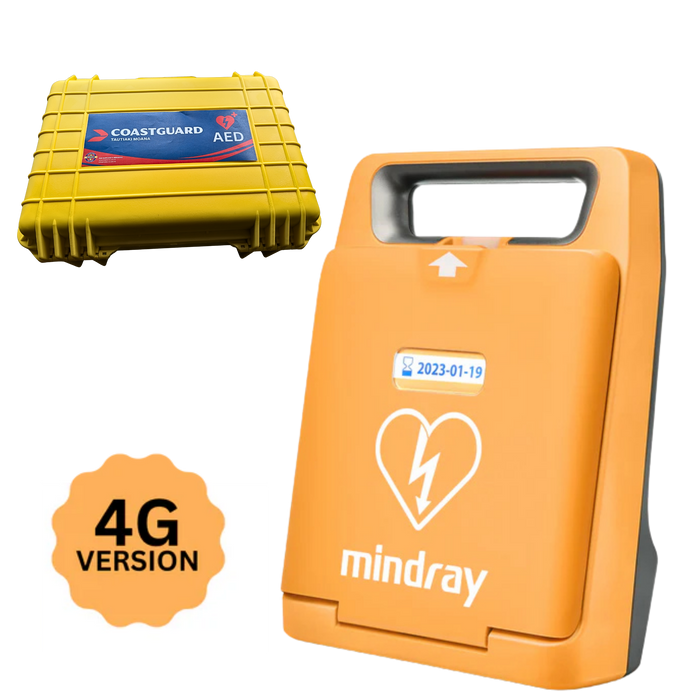 Mindray BeneHeart C1A Semi-Auto Defibrillator - 4G Version and Crushproof Case CG