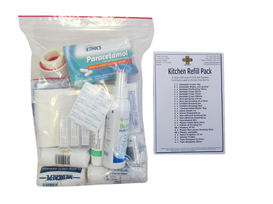 Refill First Aid Kit- Compliant Kitchen